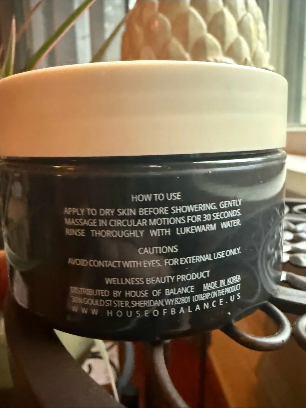 Blackbean Pod Body Scrub — Black